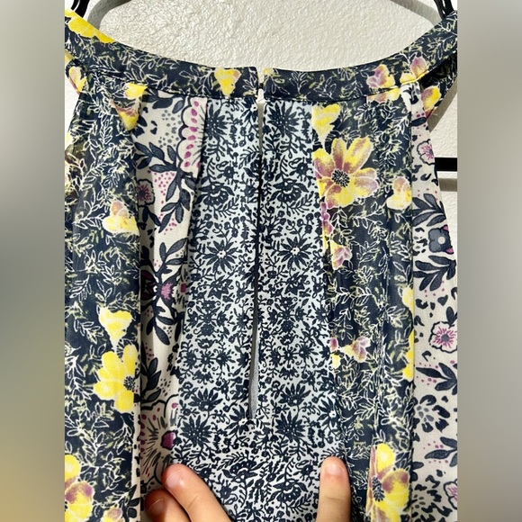 LOFT Tie Waist Floral Paisley Halter Dress - Medium - Picture 8 of 11